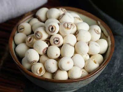 湖南特产批发大颗粒磨皮有芯湘莲无硫带芯干货500g白莲子定 制logo图4