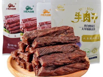 内蒙古特产八成干风干牛肉干250g500g袋装原味孜然味牛肉零食批发图2