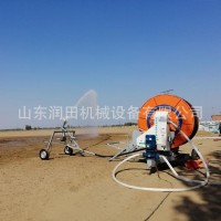 农业卷盘式喷灌机绞盘浇地小型喷灌设备自走移动可带30 米折叠桁架