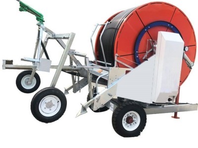 移动自走卷盘式喷灌机绞盘浇地定制30米桁架75-300水涡轮电回收图5