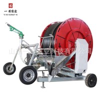 移动自走卷盘式喷灌机绞盘浇地定制30米桁架75-300水涡轮电回收