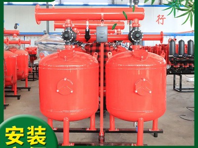 农业全自动反冲洗砂石过滤器 离心叠片石英砂多介质水处理设备图2
