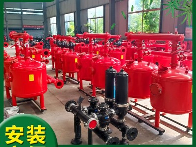农业全自动反冲洗砂石过滤器 离心叠片石英砂多介质水处理设备图3
