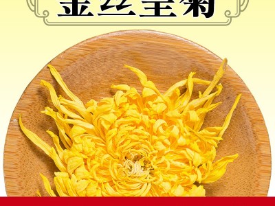 新货金丝皇菊批发 黄山黄菊 一朵一杯 菊花茶 散装袋装图2