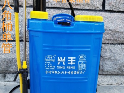 16升背负式手动喷雾器单管 农用园林浇花菜园洒水八角桶图2