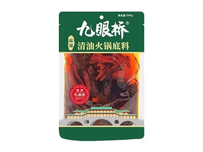 九眼桥 清油火锅底料500g*20袋 整箱批发 串串香餐饮商用调料批发图5