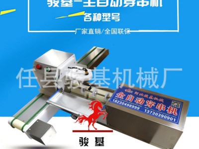 新型羊肉穿串机 穿鱿鱼机 全自动穿串机流水线自助烧烤神奇图4
