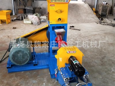 60型狗粮饲料颗粒膨化机 家用三相电狗粮制作机 自熟玉米膨化机图2