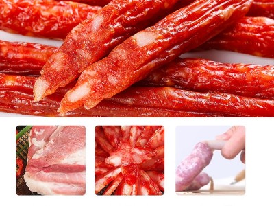 正宗广东广味咸香腊肠咸甜味无淀粉天然肠衣制作中价广式腊肠批发图3