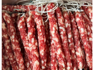 正宗广东广味咸香腊肠咸甜味无淀粉天然肠衣制作中价广式腊肠批发图4