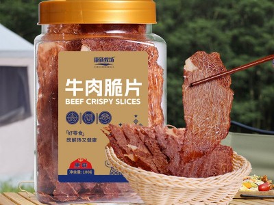 康新牧场 内蒙古 牛肉脆片 超薄香脆 草原特产 牛脆脆100g图4