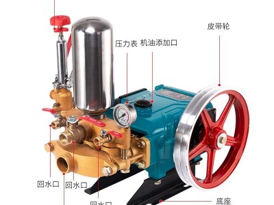 农用高压打药机泵三缸陶瓷柱塞抽水泵自动卸压新型打药机图3