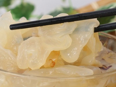 琥珀海蜇头即食海蜇头腌制水产品凉拌下饭菜外卖速食饭店餐饮现货图3