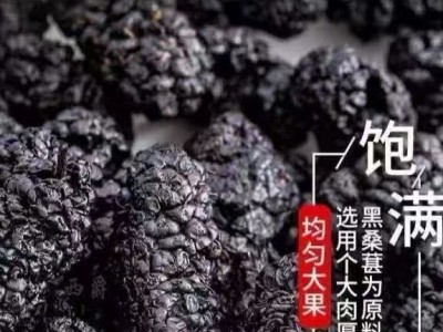黑色桑葚子干果新疆工厂特产新货500g称斤即食泡茶图2