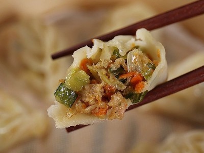 商用批发沙县蒸饺5斤手工速冻水饺冷冻早餐食品煎饺外卖熟皮饺子图2
