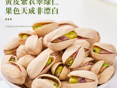 代发2024年新货开心果坚果旗舰店无漂白散装批发500g袋孕妇坚果零图2