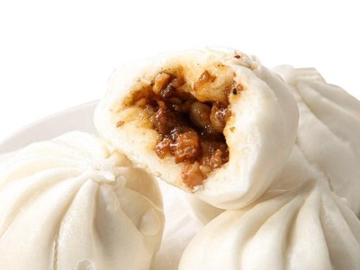 正宗广式蜜汁叉烧包茶楼同款包子开口笑叉烧包广式点心速冻批发装图5