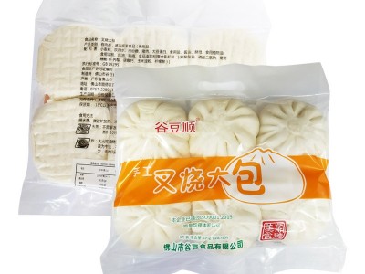 广式早茶速冻类包点营养早餐 茶楼饭堂下午茶手工叉烧大包 谷豆顺图4
