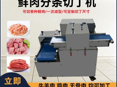 全自动鲜肉切丁机全自动切肉机烧烤肉块鸡胸肉切丁机猪肉 切条机器图3