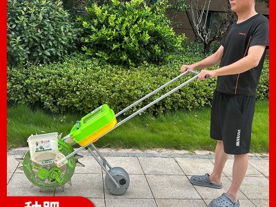 手推式播种施肥一体机农用花生玉米大豆点播机多功能施肥 撒肥播种图2