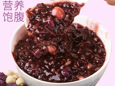 紫薯黑米粥八宝粥杂粮粥黑米五谷杂粮粥商超专供一件代发图2