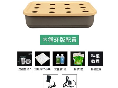 箱式无土栽培设备 水培蔬菜 阳台种植花卉 自动循环水耕机 花盆图4