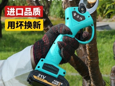 户外快速无线电动园林剪刀新款修枝剪果树树枝剪电剪刀厂家批发图2