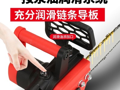 12寸无刷锂电电链锯户外伐木家用电动大功率切割充电伐木链条电锯图2