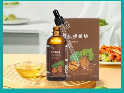 山茶润食用有机核桃油亚麻籽热炒牛油果油送滴管婴幼儿宝宝辅食表图4
