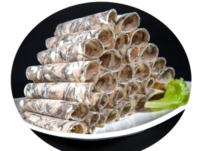 现货火锅配菜餐饮超市批发乌鸡卷乌鸡肉片家用商用蒙格斯勒乌鸡卷图5