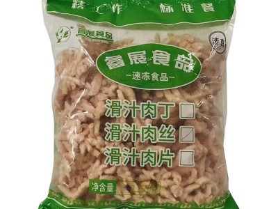 新鲜冷冻鸡丝鸡肉切片食堂食材原料预制菜食材速冻鸡肉丝团餐学校图5