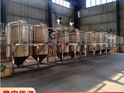 生产菜籽油厂全套榨油机,压榨花生油精炼设备,大豆油脱胶脱酸脱臭图3