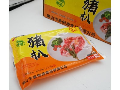 豪俐源黑椒脊条猪扒西餐厅食材批发冷冻猪扒半成品腌制猪扒图4