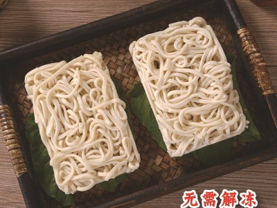 刀切面 实力工厂40秒速冻熟面餐饮行业面条批发冻面图3