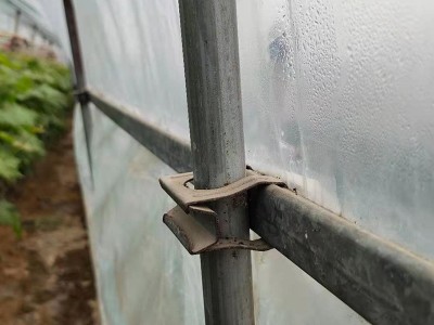 大棚配件卡槽北京卡簧压顶簧固膜卡温室压膜卡钢管堵连接管弯头管图5