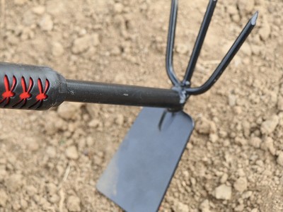 园艺工具四件套家用种花挖土除草锄头铲子五齿耙长柄赶海 工具套装图4