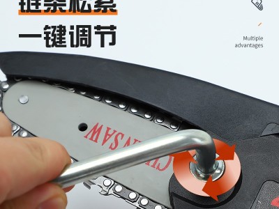 赛协龙充电式园林手持电动修枝锯家用小型迷你电链锯单手电动锯图3