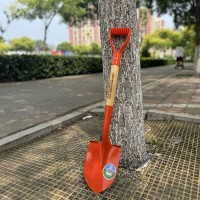 金恒牌实木硬质柄园林儿童户外铲D字木柄消防救生野营庭院秀秀铲