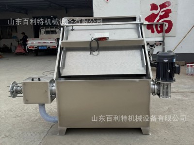 斜筛式猪粪干湿分离机养殖场粪便脱水机不锈钢材质水泡粪脱水机图4