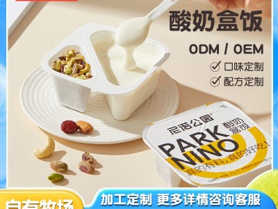 贴牌代加工定制网红低温酸奶乳制品子母杯翻趣杯尼诺公园酸奶盒饭图3