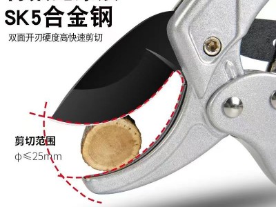 不锈钢修枝剪修剪树枝神器 强力树枝剪树枝修剪多功能园艺果枝剪图2