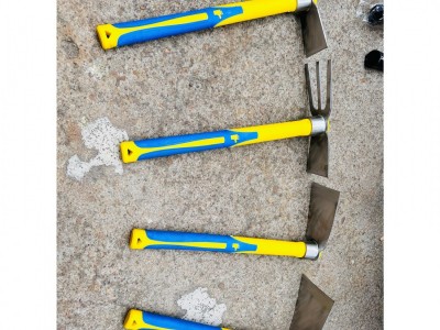 纤维柄不锈钢小锄头园艺工具种菜家用两用镐锄头挖笋除草农用图3