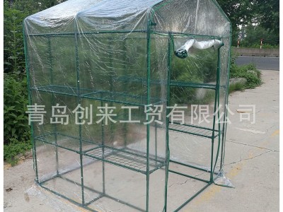 走入式花房 花园暖房 温室 双面网架花房 铁管大棚图2