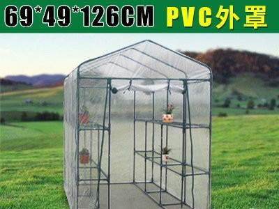 阳光花房温室走入式花房 户外迷你四层花园房全铁双门拱形暖房图4