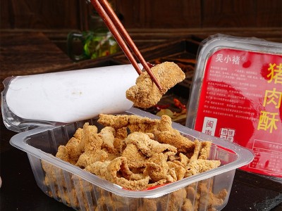 传统工艺猪肉酥网红开袋即食零食猪油渣休闲食品蒜香味酥脆肉脯渣图3