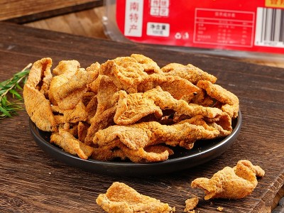 传统工艺猪肉酥网红开袋即食零食猪油渣休闲食品蒜香味酥脆肉脯渣图2