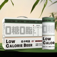 无糖低卡零糖啤酒整箱12罐装精酿礼盒原浆批发特价酒吧KTV饮品