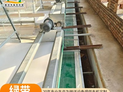 绿带清粪机养殖场用清粪带拖粪带清粪专用传送带养鸡场清 粪输送机图2