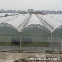 制作蔬菜水果暖棚薄膜连栋大棚骨架简易连体玻璃温室大棚工程建设