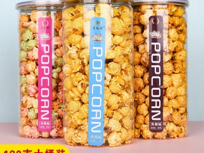 批发整箱24桶大桶装180g爆米花休闲小零食桶装罐装爆米花小零食图2